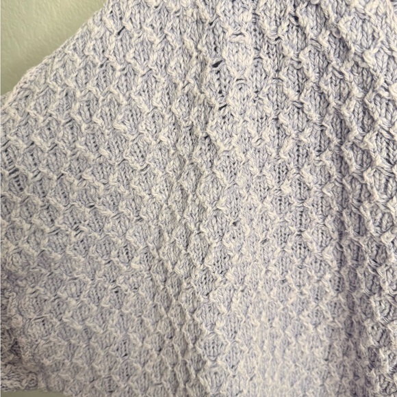 Anthropologie Pilcro Christian V-Neck Cotton Knit Sweater Lavender Size 2x - Picture 3 of 8